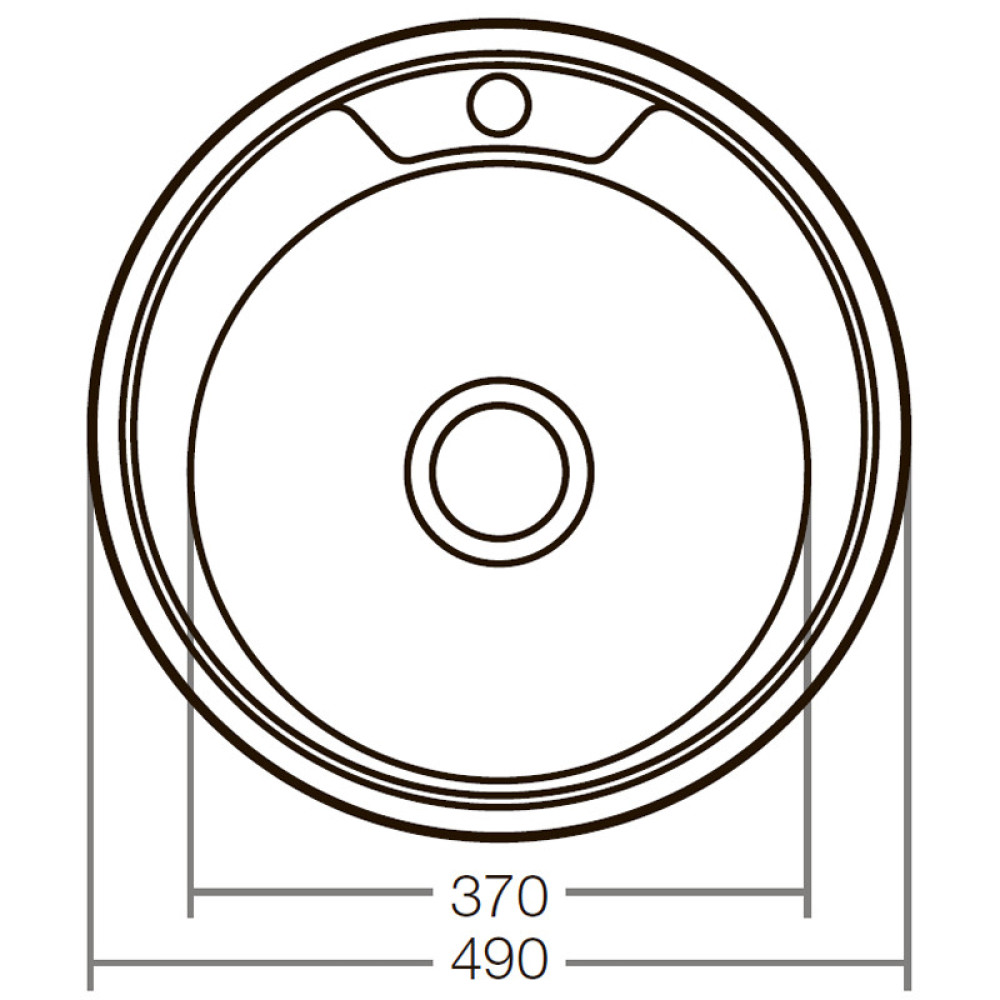 Мийка кухонна ZERIX Z490-08-180E satin (ZX1584)