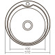 Мойка кухонная ZERIX Z510-08-180D decor (ZX1587)