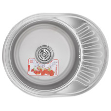 Мойка кухонная ZERIX Z5745-06-180E satin (ZX1590)