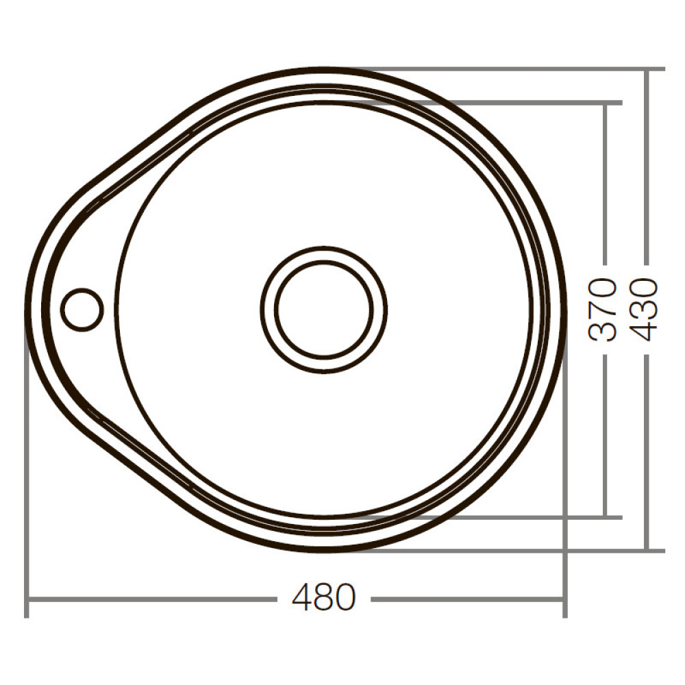 Мийка кухонна ZERIX Z4843-08-180E satin (ZX1598)