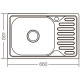 Мойка кухонная ZERIX Z6642-08-180D decor (ZX1601)
