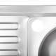 Кухонная мойка накладная ZERIX Z8050R-04-160E satin (ZX1615)