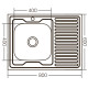 Кухонная мойка накладная ZERIX Z8060L-04-160E satin (ZX1618)