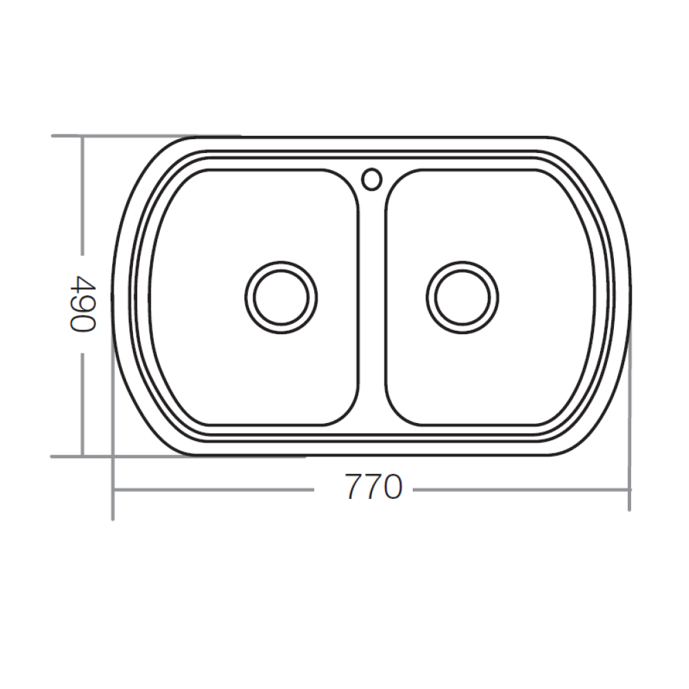 Мойка кухонная ZERIX Z7749-08-180E satin (ZM0565)