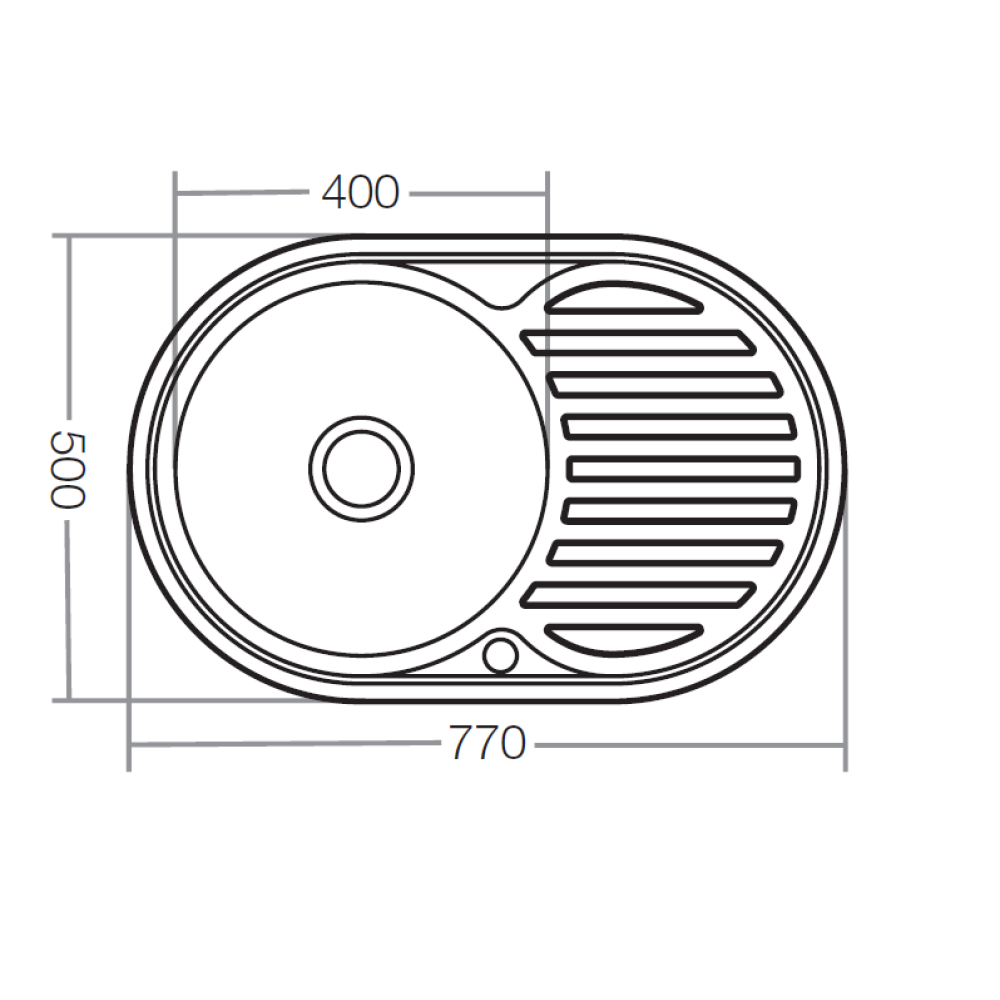 Мойка кухонная ZERIX Z7750-06-180D decor (ZX1595)