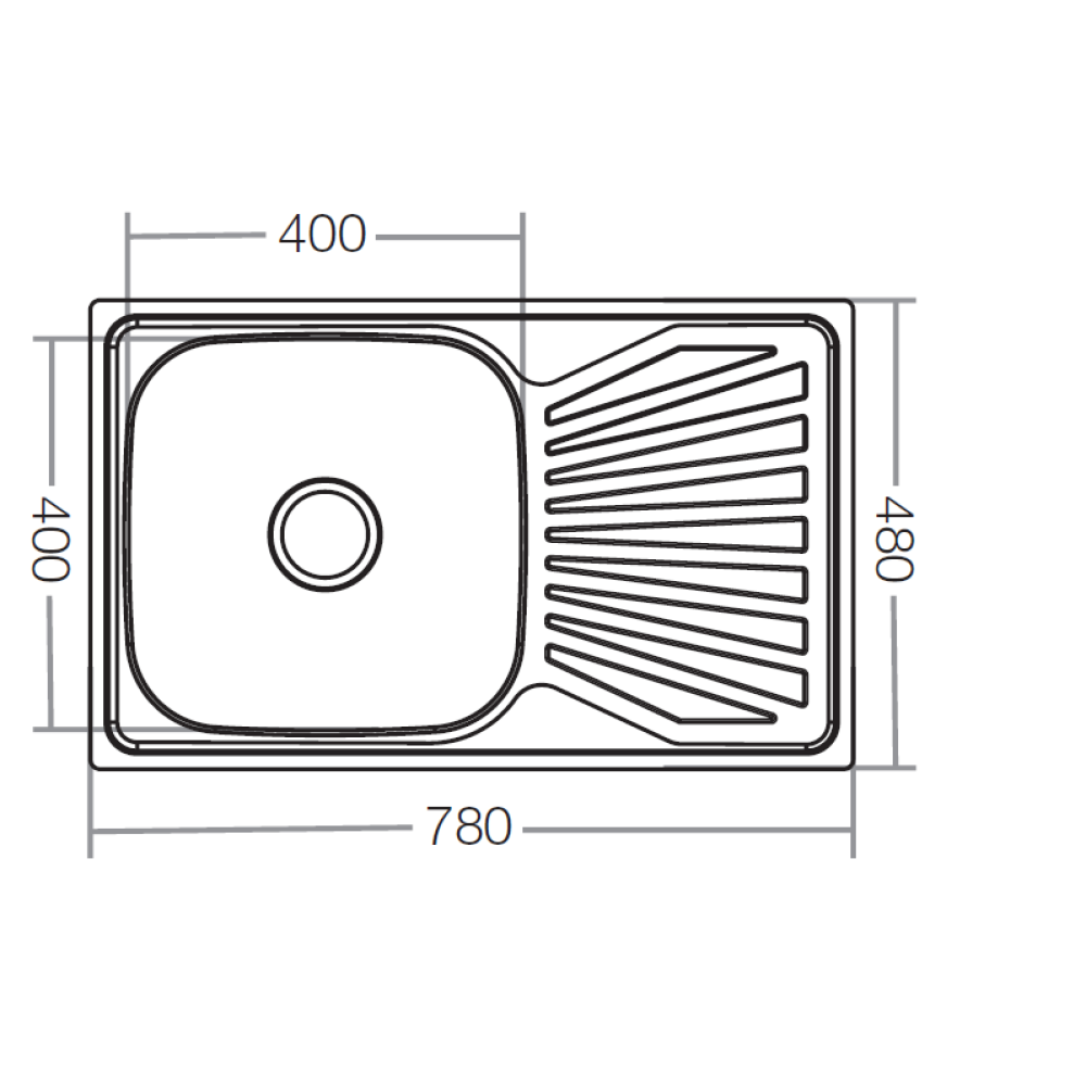 Мойка кухонная ZERIX Z7848-08-180E satin (ZX1604)
