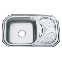 Мойка кухонная ZERIX Z7549-08-180E satin (ZX1606)