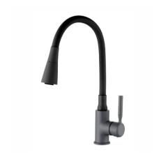 Смеситель для кухни Zerix Atrium-011-T Graphite Refl.Black (ZX6106)