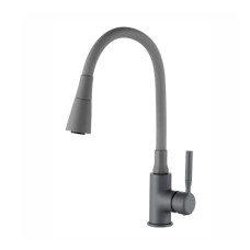 Смеситель для кухни Zerix Atrium-011-T Graphite Refl.Gray (ZX6107)
