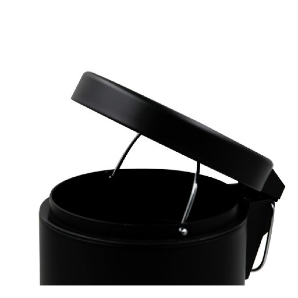 Відро для сміття кругле Zerix Solo-TC0103 Black 3 л чорне (ZX5896)