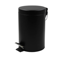 Відро для сміття кругле Zerix Solo-TC0105 Black 5 л чорне (ZX5898)