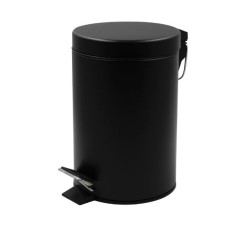 Мусорное ведро круглое Zerix Solo-TC0105 Black 5 л черное (ZX5898)