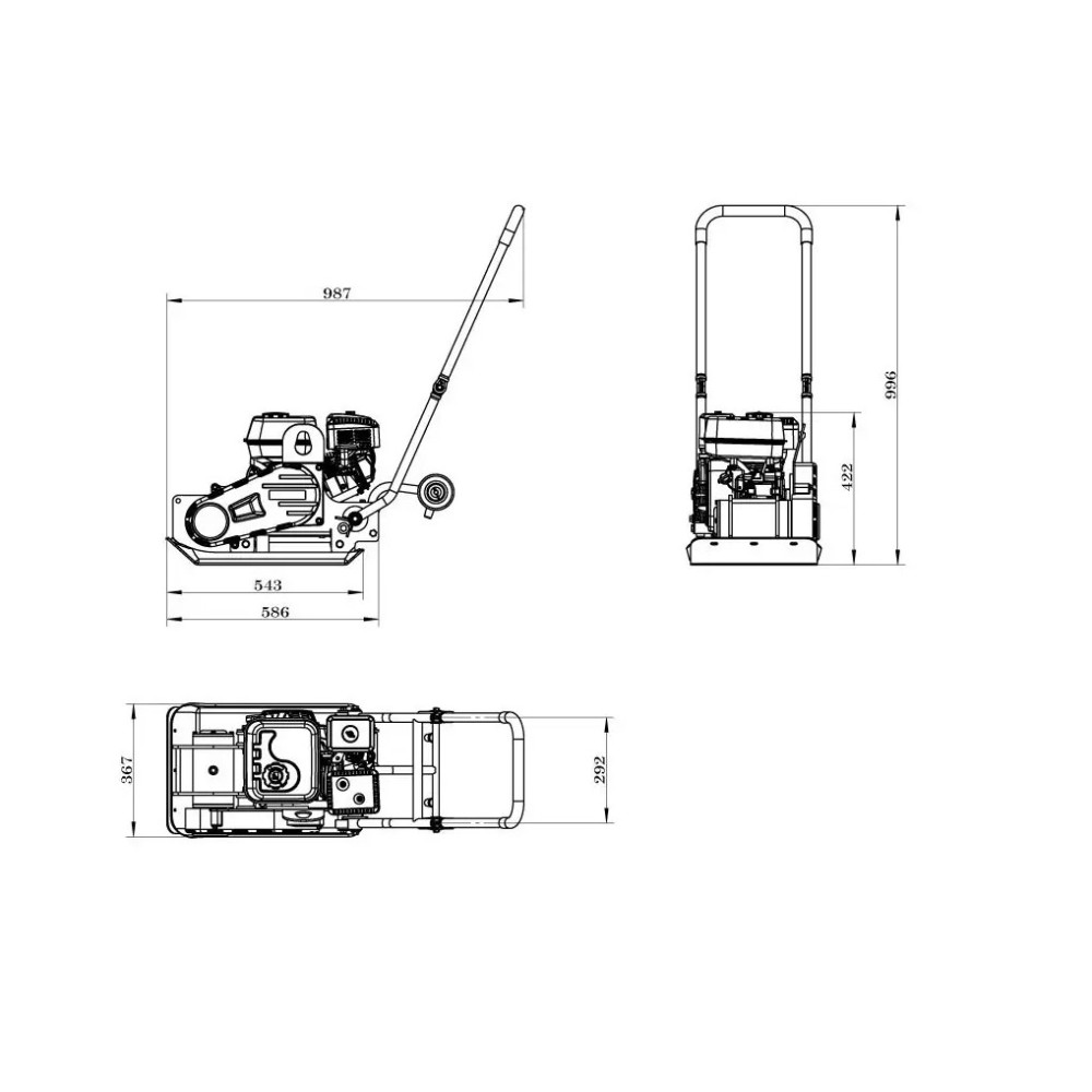 Віброплита Zipper ZI-RPE60E