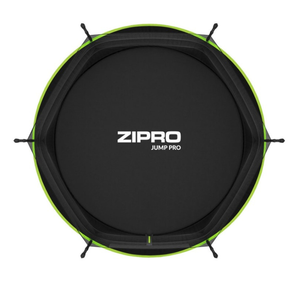 Батут с внутренней сеткой Zipro Jump Pro 8 футов 252 см черно-зеленый (5902659840660)
