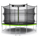 Батут с внутренней сеткой Zipro Jump Pro 12 футов 374 см черно-зеленый (5902659840684)