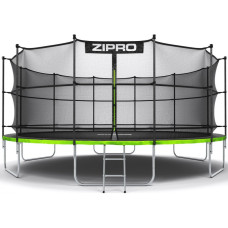 Батут с внутренней сеткой Zipro Jump Pro 16 футов 496 см черно-зеленый (5902659840707)