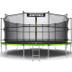 Батут с внутренней сеткой Zipro Jump Pro 16 футов 496 см черно-зеленый (5902659840707)