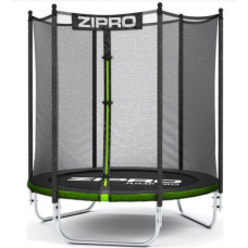 Батут с внутренней сеткой Zipro Jump Pro OUT 4 фута 127 см черно-зеленый (5902659843159)