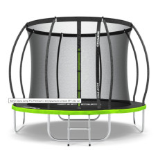 Батут с внутренней сеткой Zipro Jump Pro Premium 8 футов 252 см черно-зеленый (5902659843180)