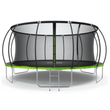 Батут с внутренней сеткой Zipro Jump Pro Premium 16 футов 496 см черно-зеленый (5902659843197)