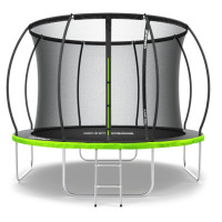 Батут с внутренней сеткой Zipro Jump Pro Premium 10 футов 312 см черно-зеленый (5907783039447)