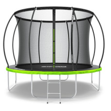Батут с внутренней сеткой Zipro Jump Pro Premium 10 футов 312 см черно-зеленый (5907783039447)